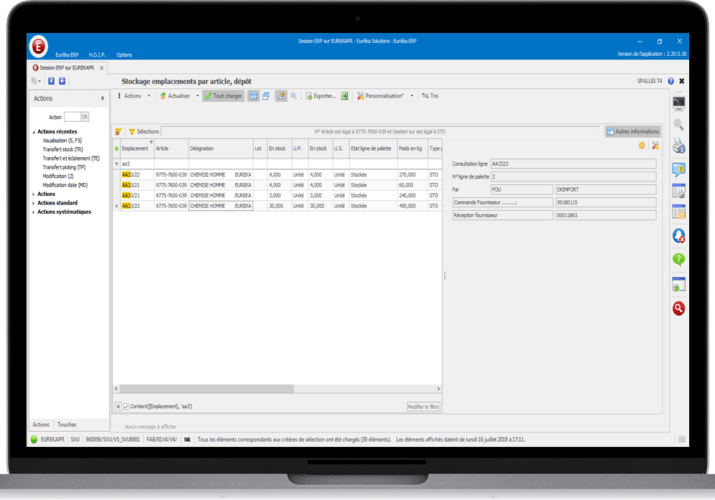 gestion emplacements dynamiques logistique