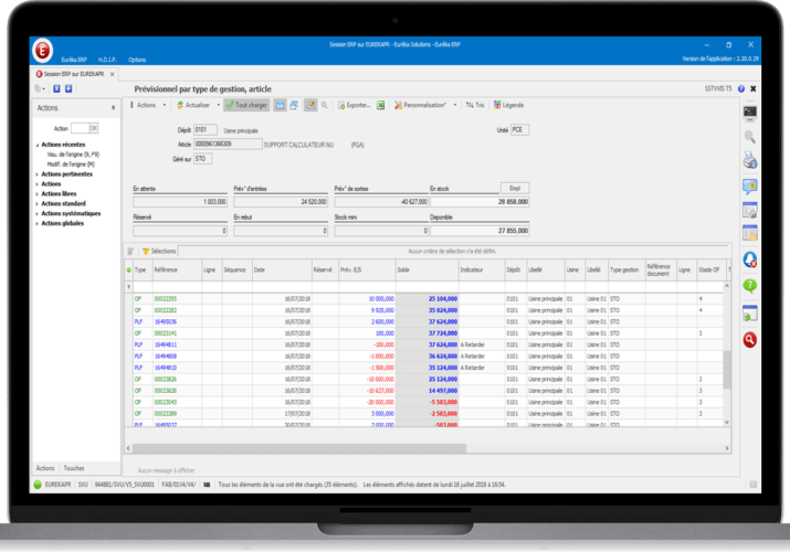 gestion des stocks